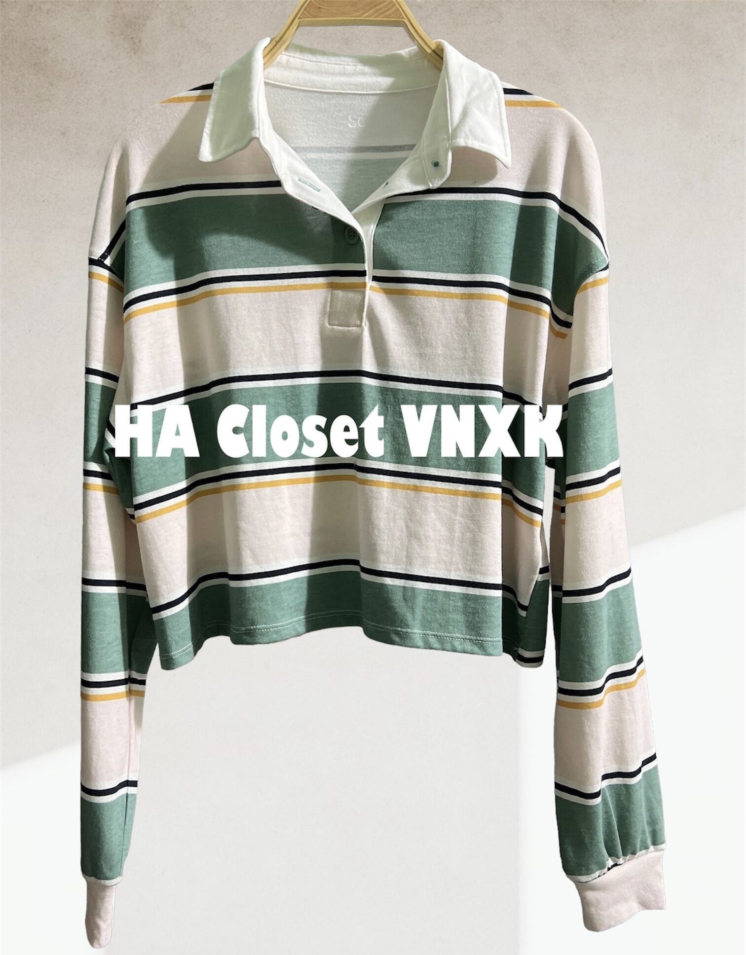 Áo Thun Crop Top Dài Tay SO Xuất Dư