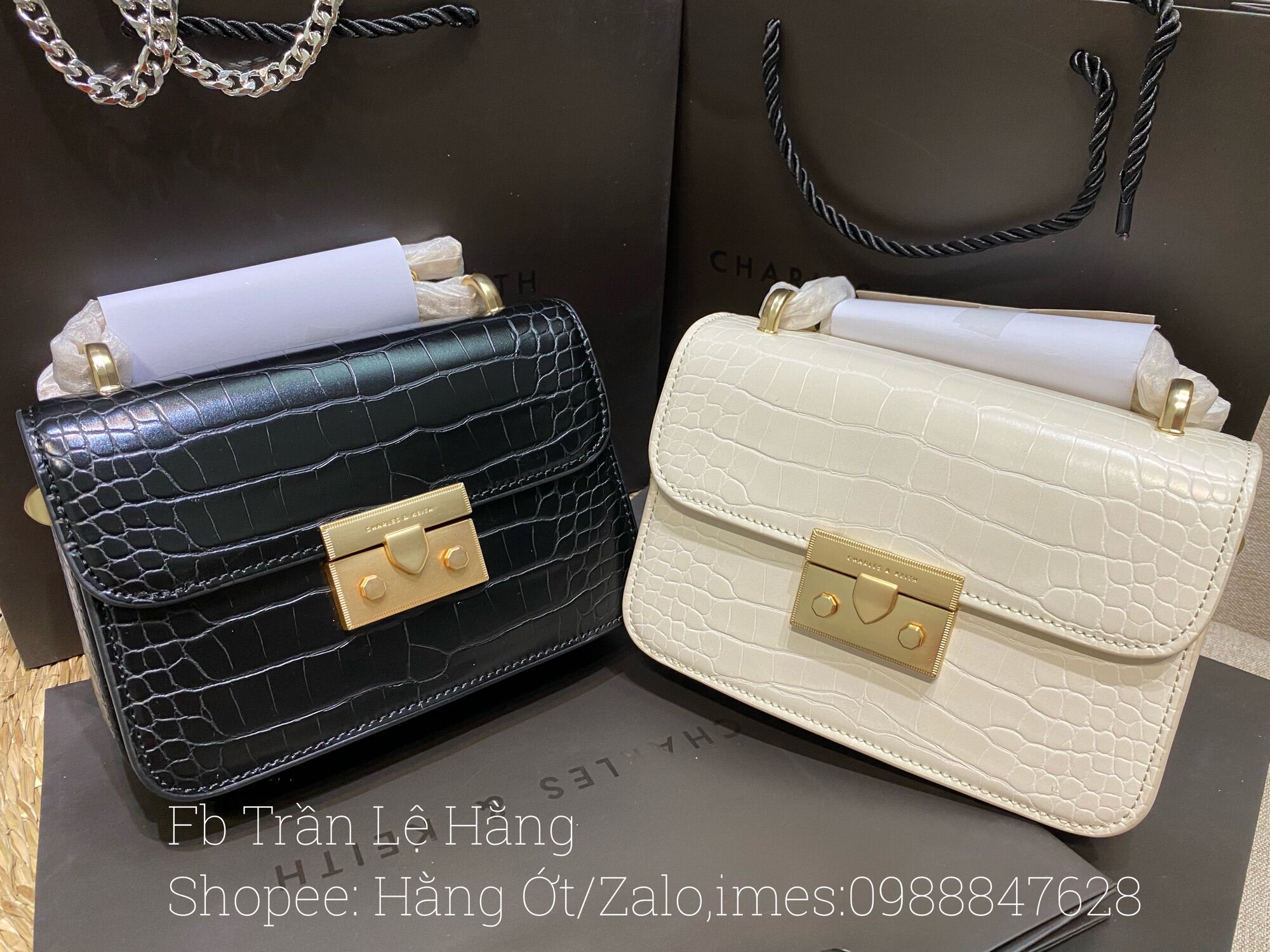 Túi chữ C chuẩn xuất size mini 18cm
