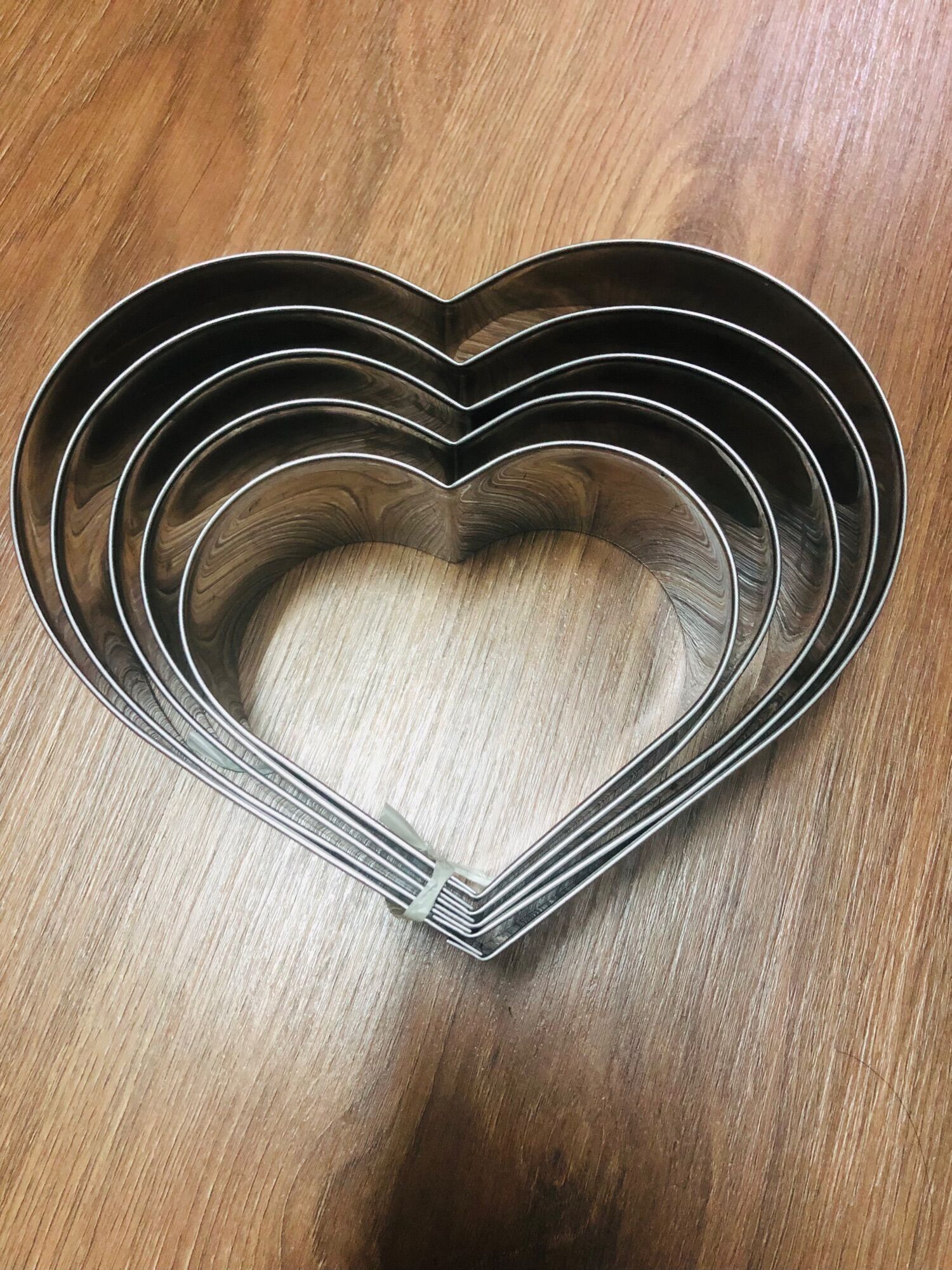 Khuôn Ring Tim Mousse Inox, Ring Tim
