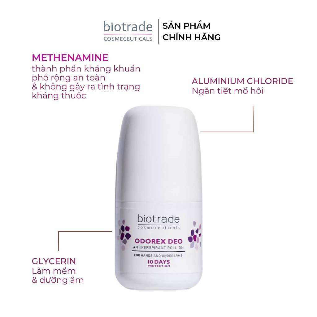 [ĐỦ BILL] Lăn khử mùi ngăn mồ hôi Odorex Deo Biotrade