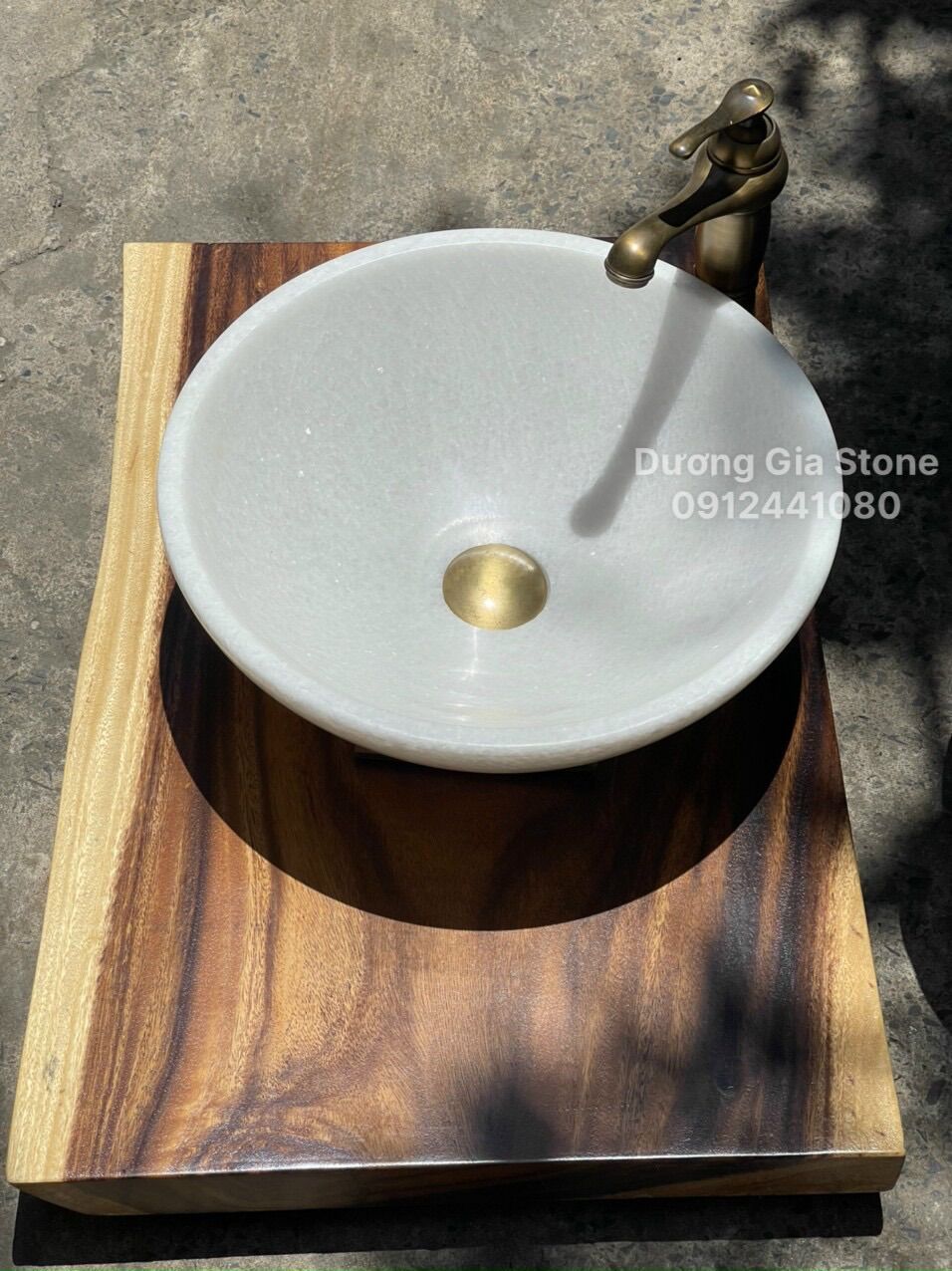 Lavabo đá Trắng muối