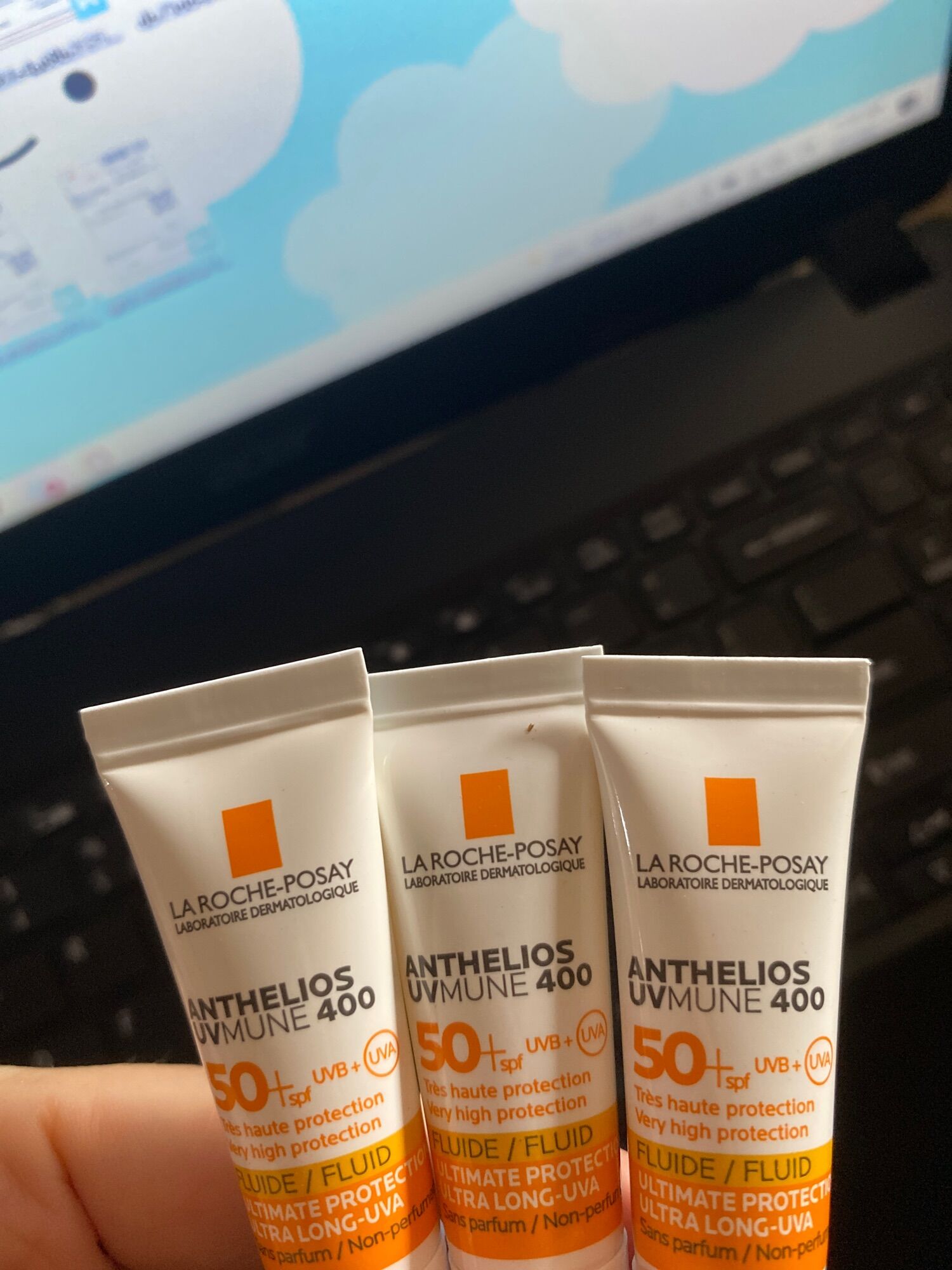 (Gift) combo 5 típ kem chống LA ROCHE POSAY Anthelios 5*3ml