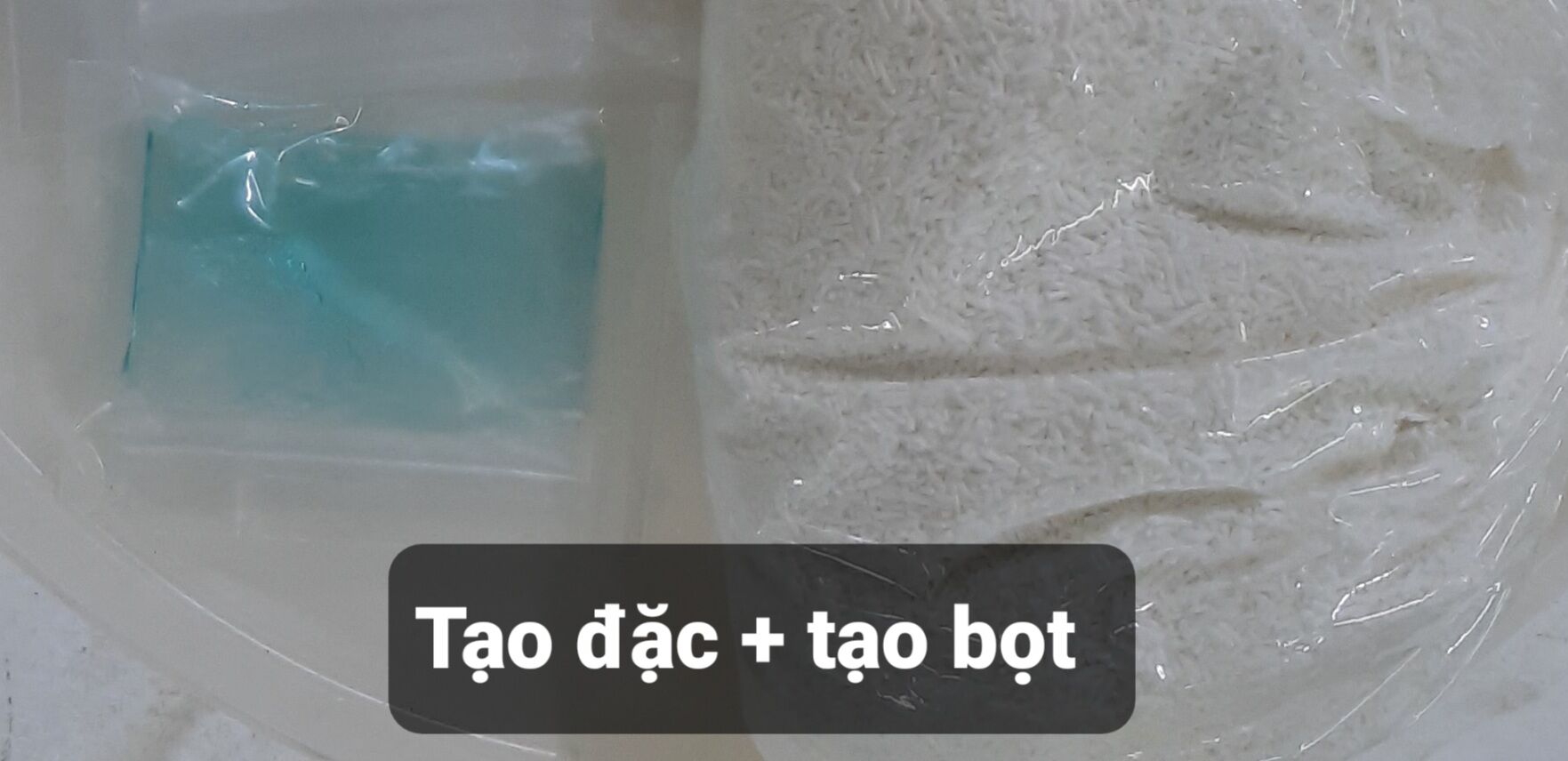 Tạo đặc + tạo bọt thêm pha 1 phần nước rửa chén