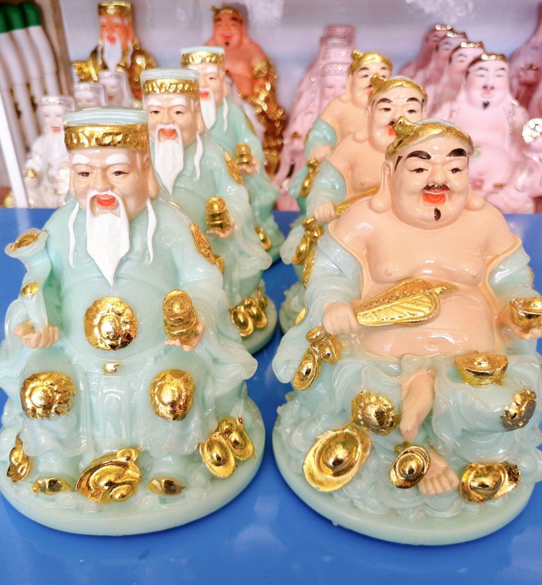 BỘ TƯỢNG ÔNG ĐỊA THẦN TÀI - CAO 15CM