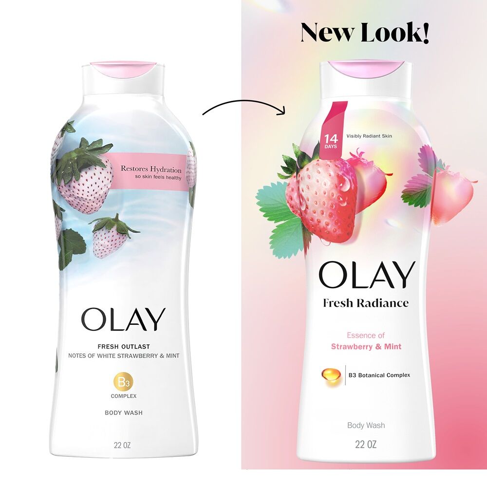 Olay Strawberry & Mint Body Wash 650ml