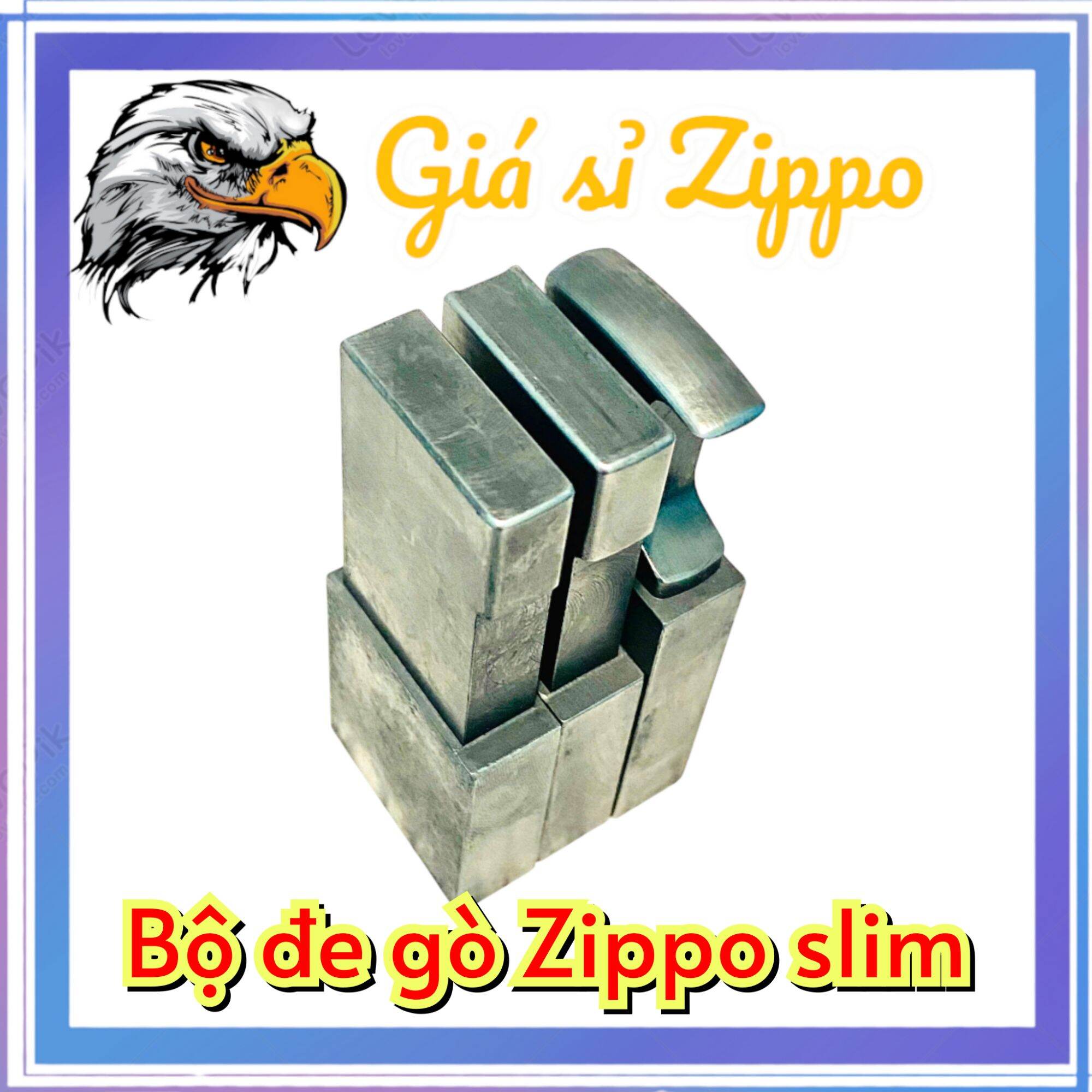 [Giá sỉ Zippo] Bộ đe gò Zippo slim