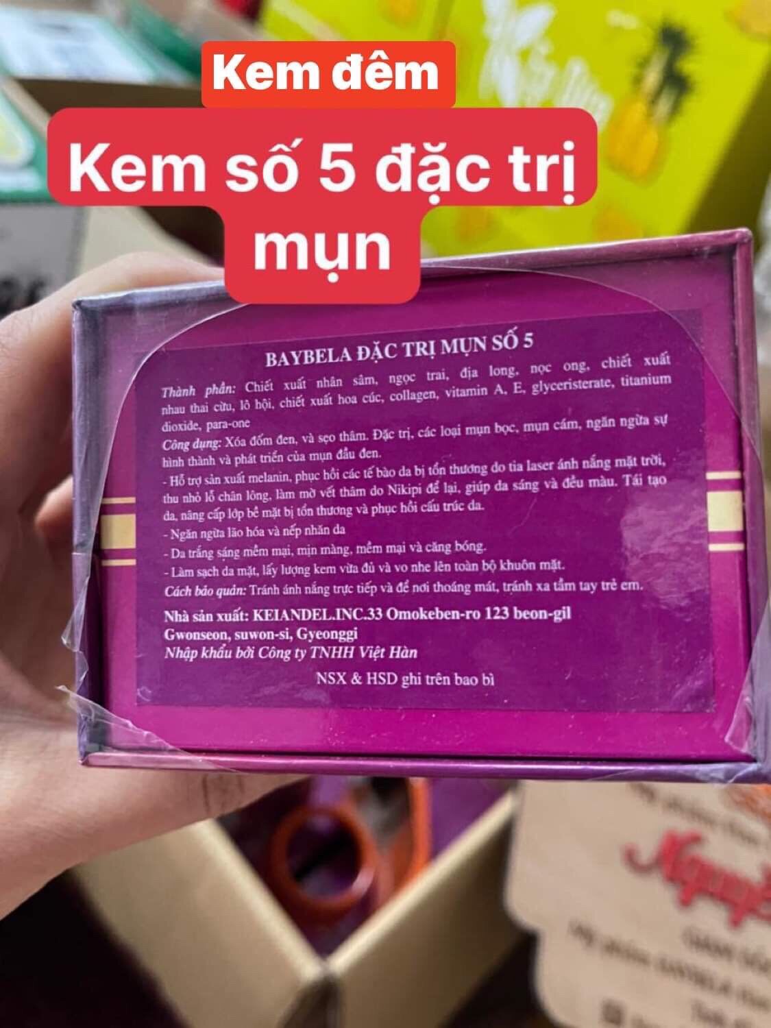 Kem mụn baybela ( hop số 5)