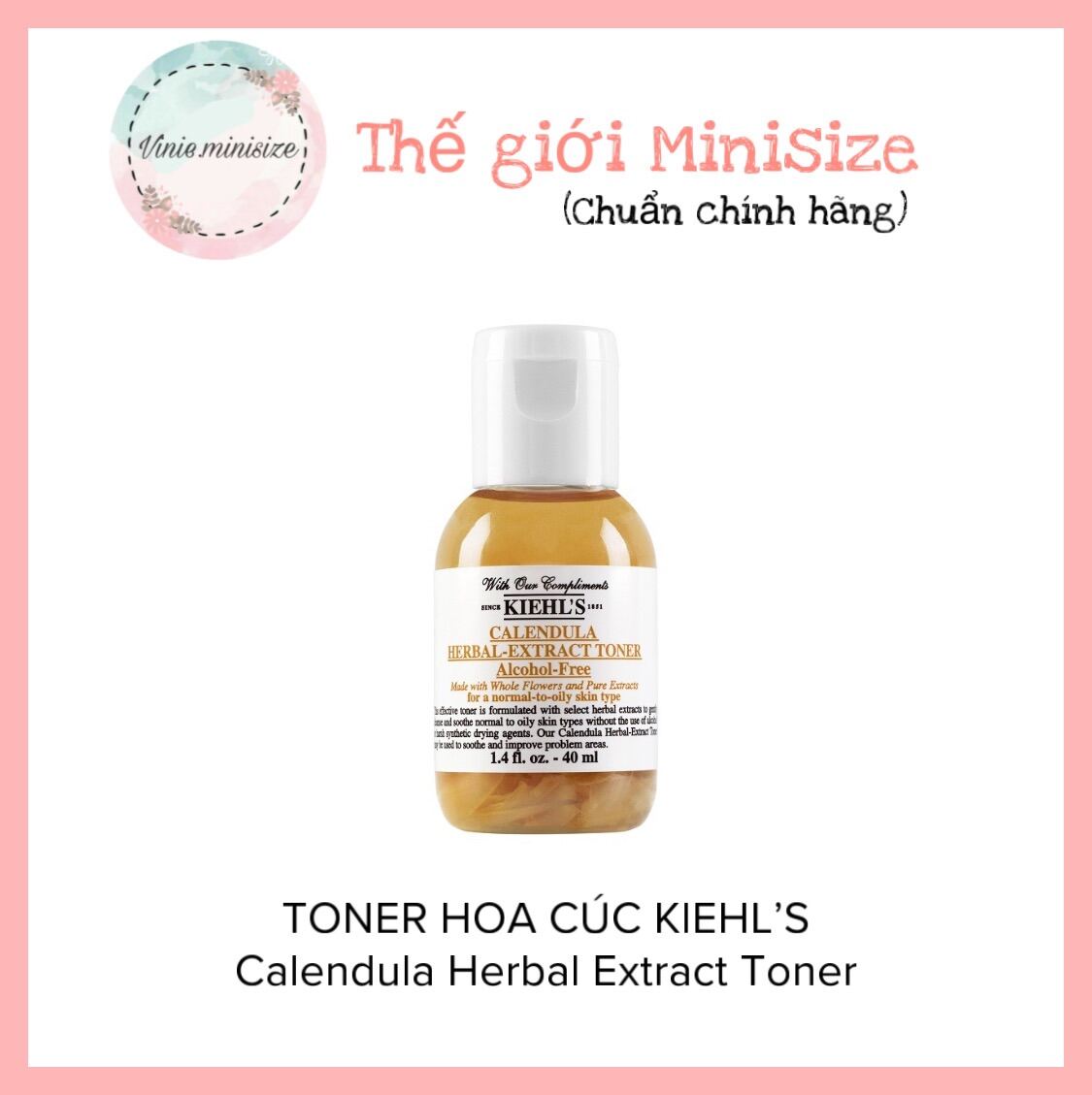 Nước hoa hồng TONER HOA CÚC KIEHL’S Calendula Herbal Extract Toner | Vinie.minisize [Minisize-Có sẵn] giá rẻ