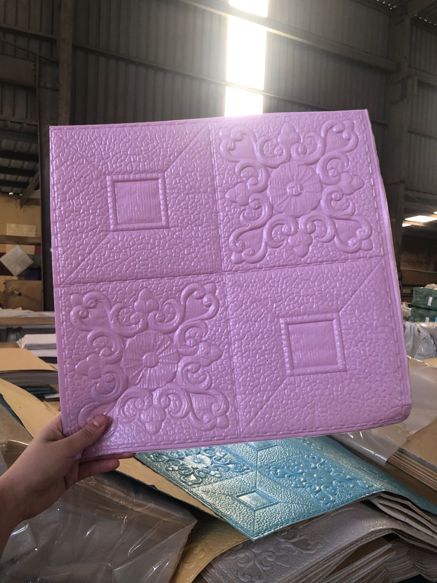 Combo 50 tấm hoa tim kích thước 35x35