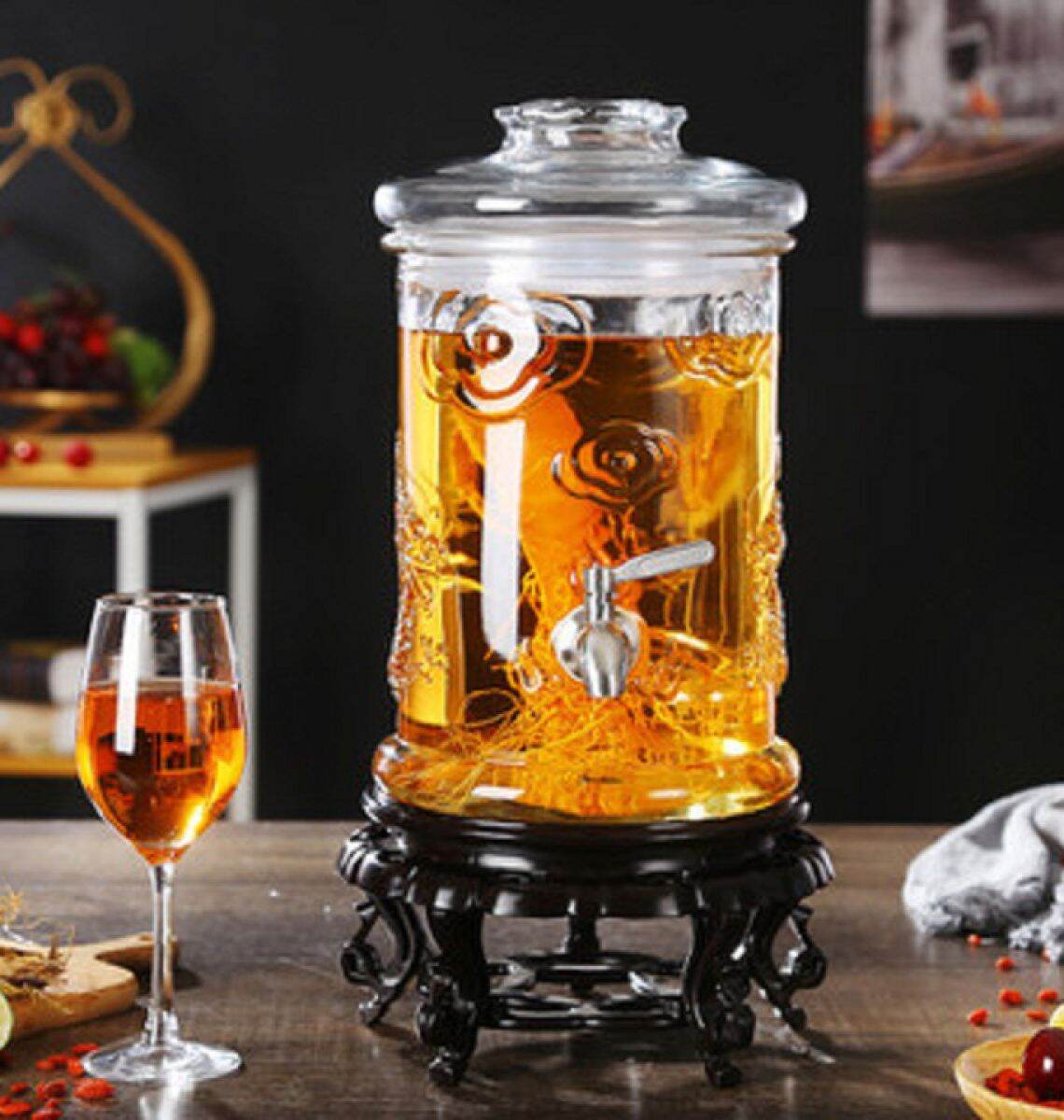 Bình trụ rồng 10 lít có van