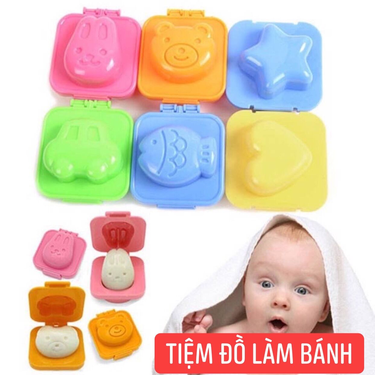 Khuôn làm cơm đậu hủ non...