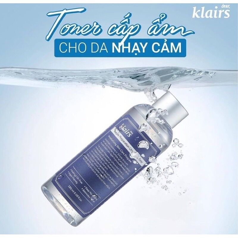 Nước cân bằng da Klairs Supple Preparation Toner