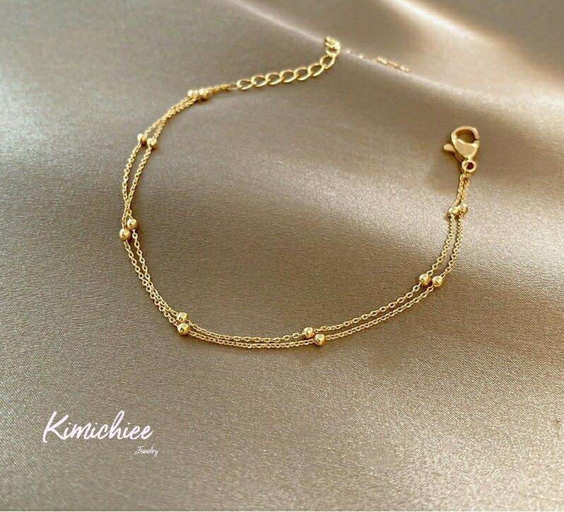 Vòng lắc tay hợp kim mạ vàng 14k
