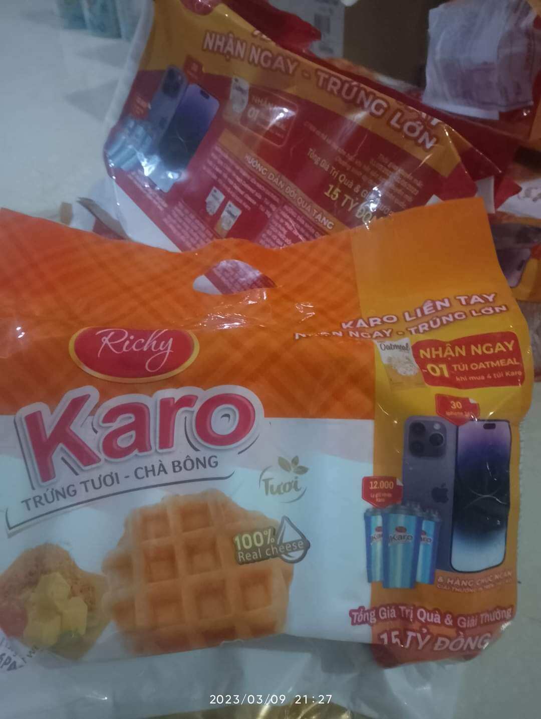 Combo 3 bịch bánh Karo(  6 cái /1 bịch )