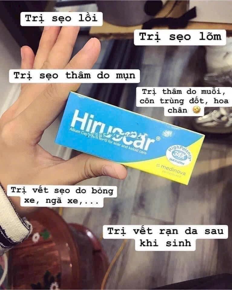 Gel cải thiện sẹo và vết thâm ngứa trẻ em hiruscar kids thái lan
