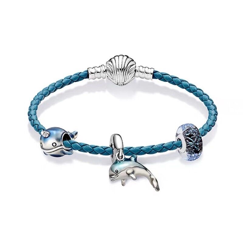 CHARM PAN ALE CÁ HEO XANH BẠC S925 CAO CẤP