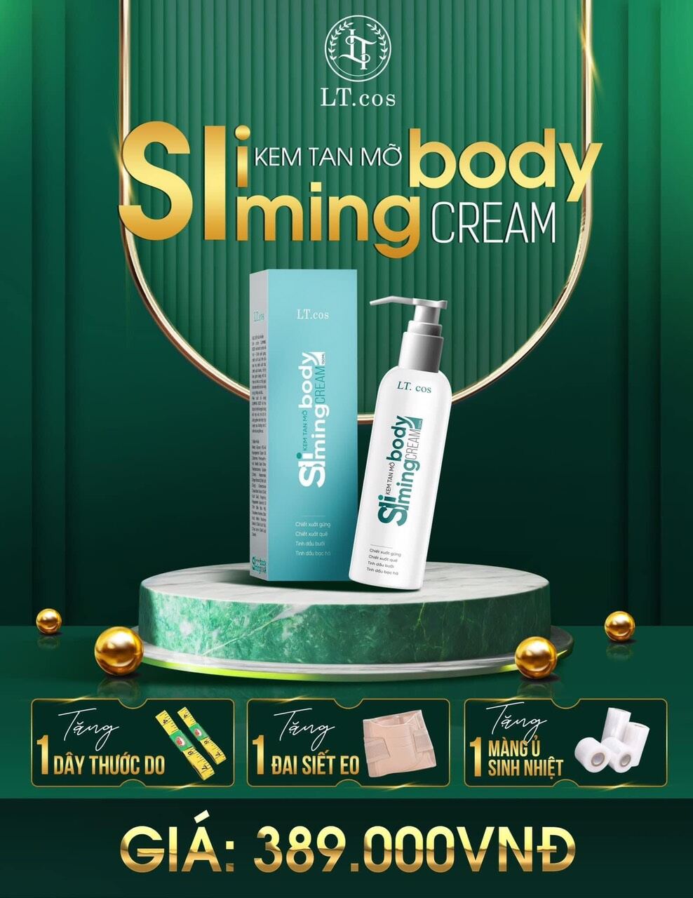 Kem tan mỡ Sliming Body Cream