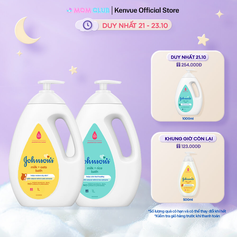 Bộ 2 chai Sữa tắm Johnsons Baby 1000ml x 2