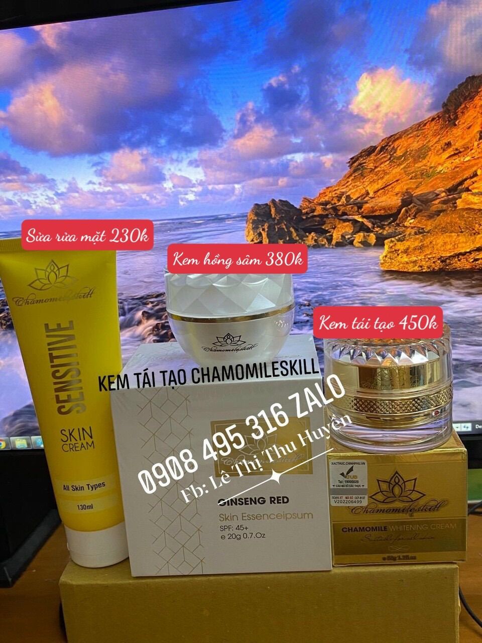 COMBO KEM TÁI TẠO DA CHAMOMILESKILL