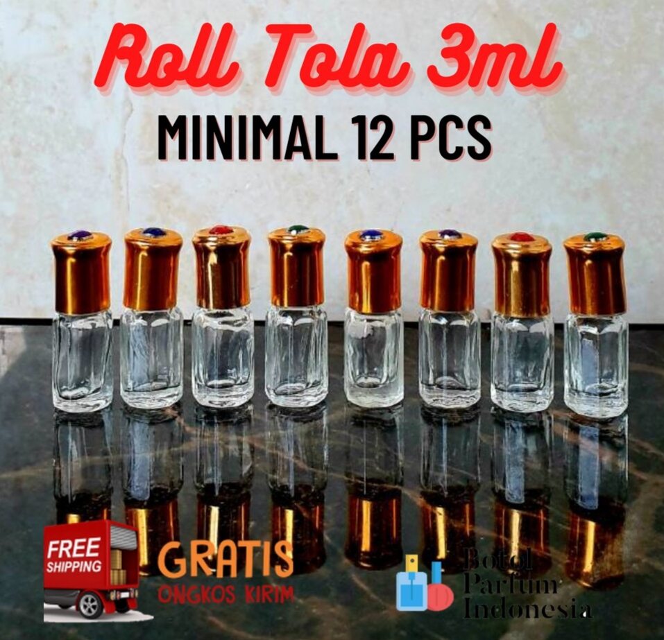12 chai thủy tinh lăn 3ml 6ml 8ml 12ml