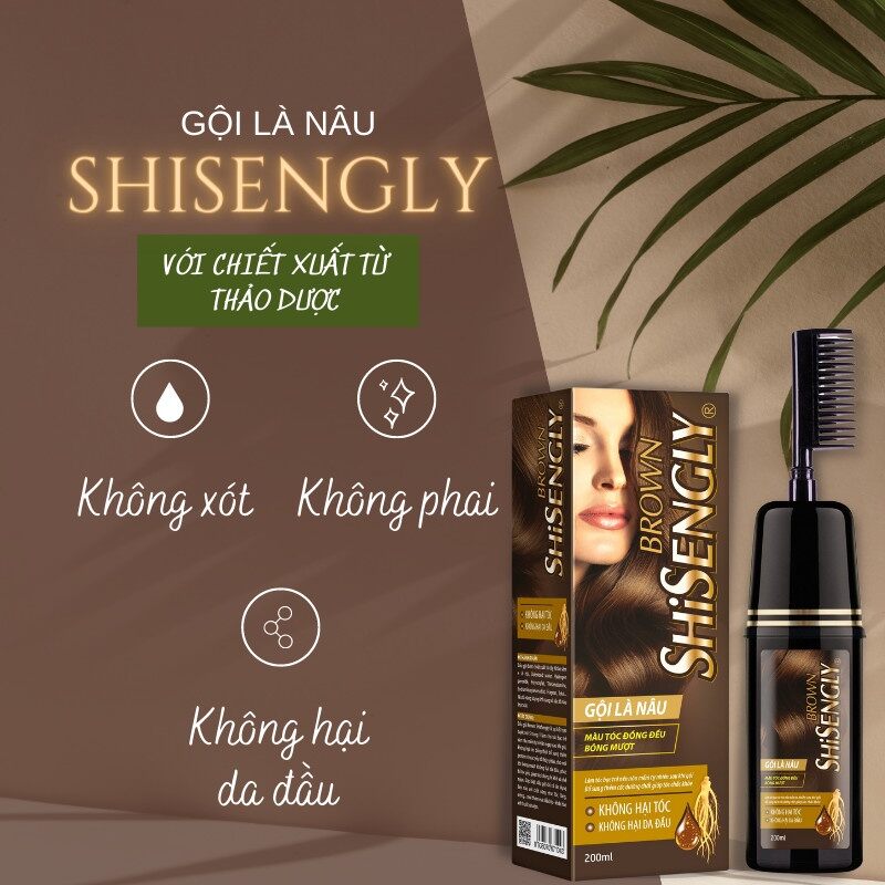Dầu gội phủ bạc - phủ nâu SHISENGLY 200ml