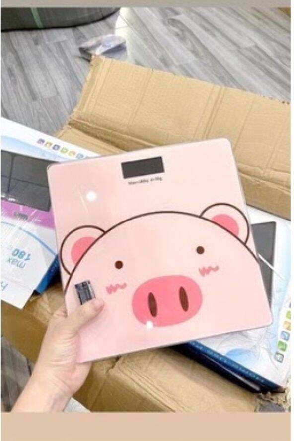 Cân Sức Khỏe Heo Hồng Chạy Pin