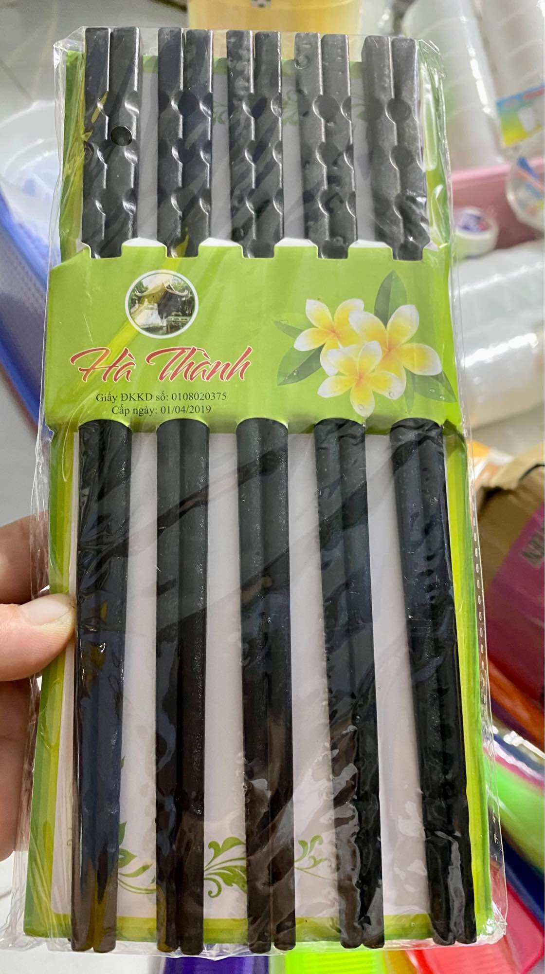 🧨 combo 10 đôi đũa nhựa đen