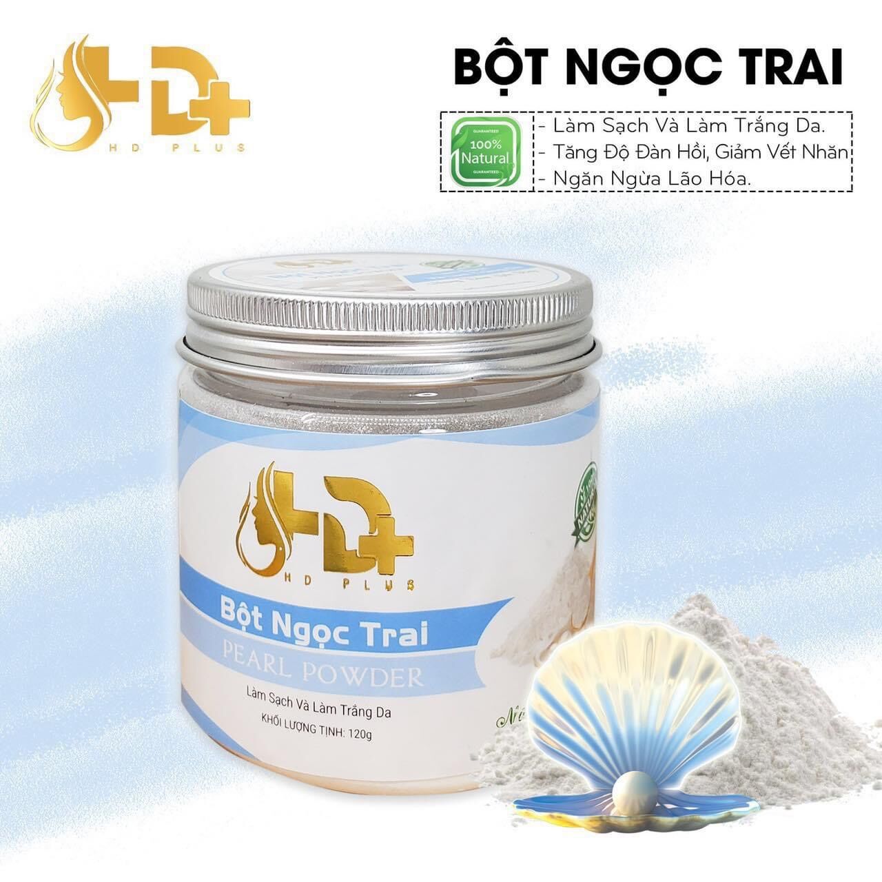 Bột đắp mặt nạ Ngọc Trai 100% từ tự nhiên