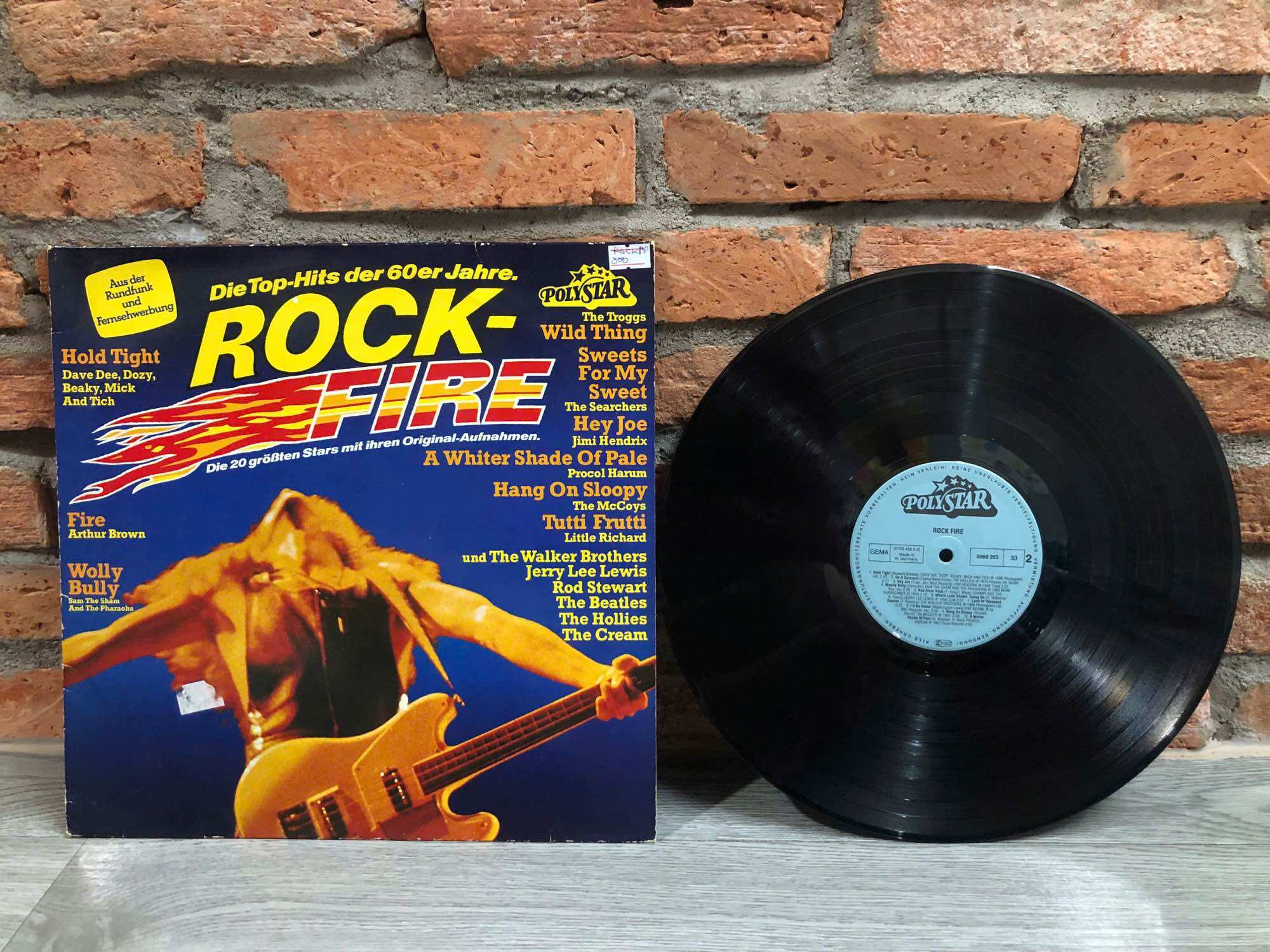 Đĩa than vinyl nhạc Rock Tổng hợp
✅Album: "Rock-Fire - Die Top-Hits der 60er Jahre",
