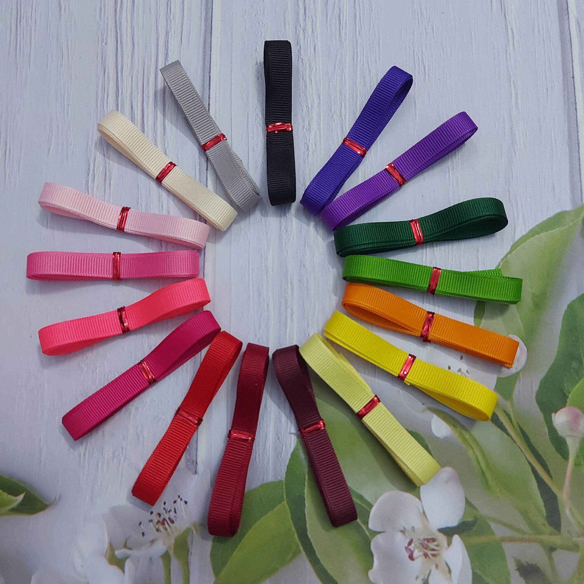Ruy băng gân , phụ kiện thủ công, bản rộng 1cm.