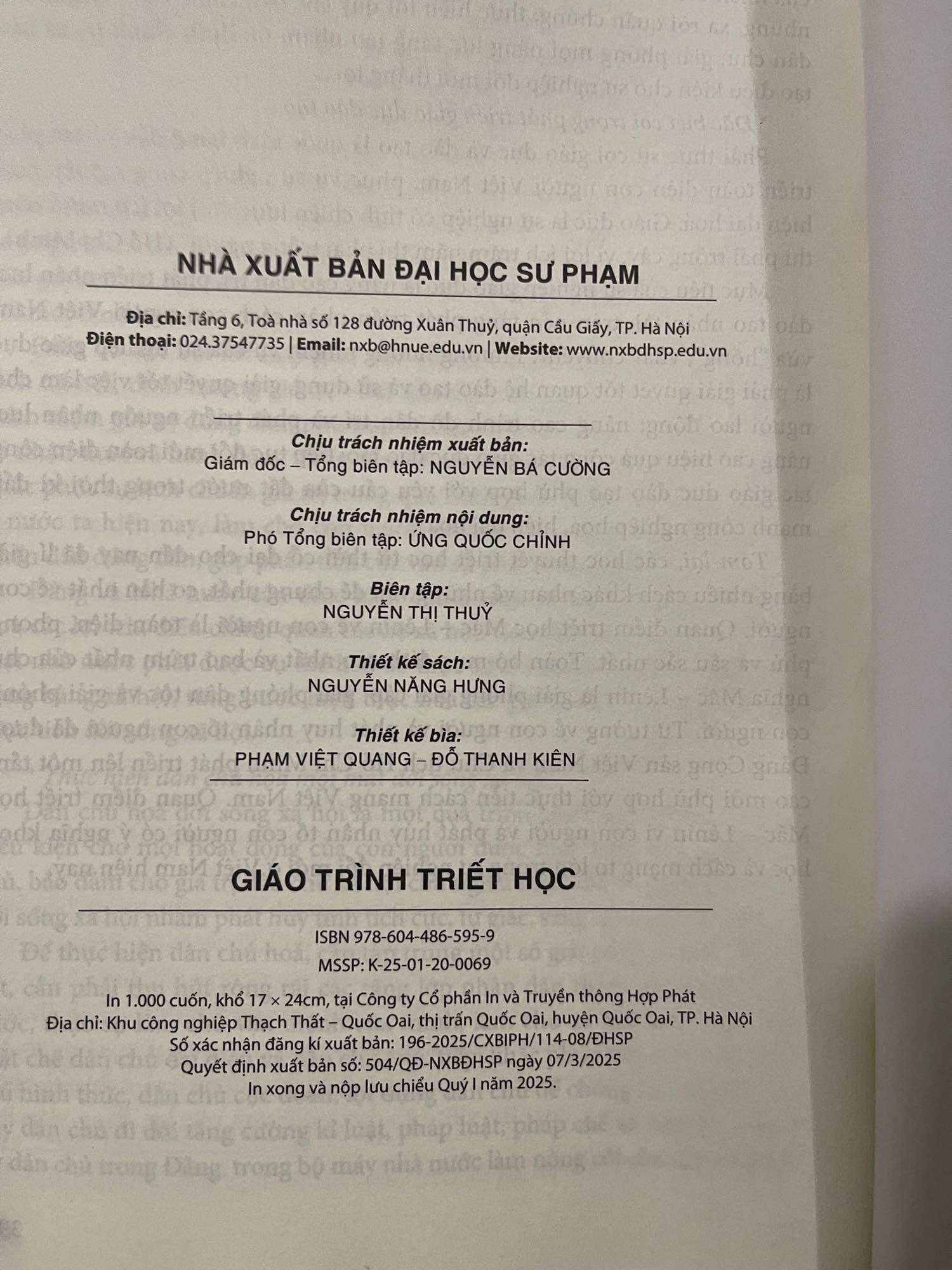 Sách - Giáo trình Triết học