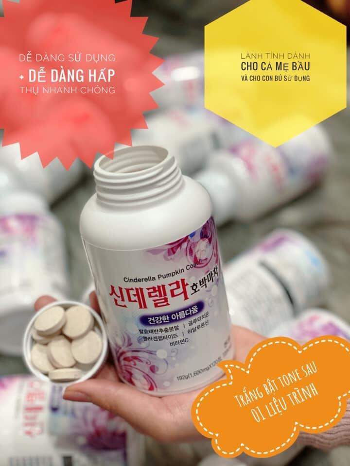 Kẹo ngậm trắng da Hàn Quốc CINDERELLA PUMPKIN COACH.