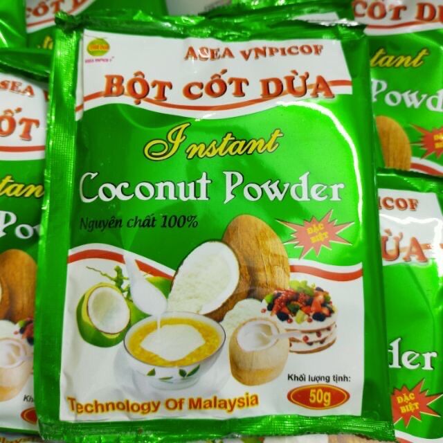 2 gói bột cốt dừa 50g ( dùng làm chè , bánh tai yến , thạch …
