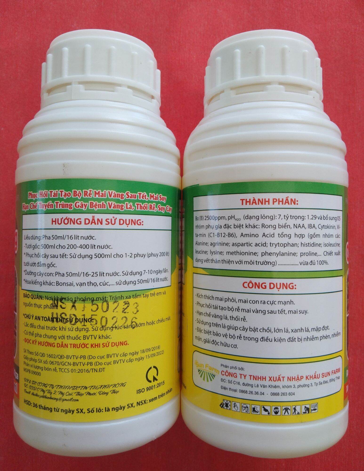 BUNG ĐỌT  - CHUYÊN MAI VÀNG thế hệ mới - CHAI 500ML.
