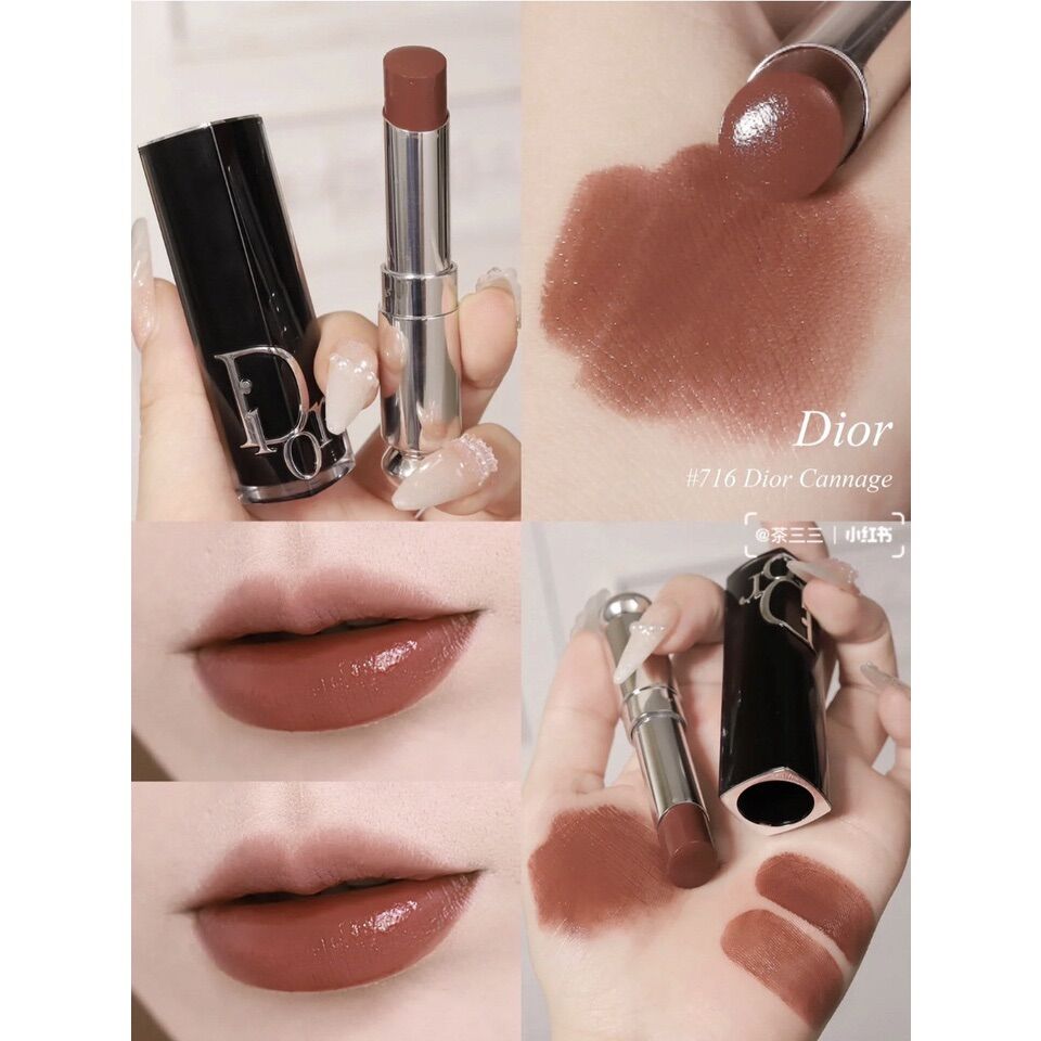 simple son dior addict màu 716 nâu tây