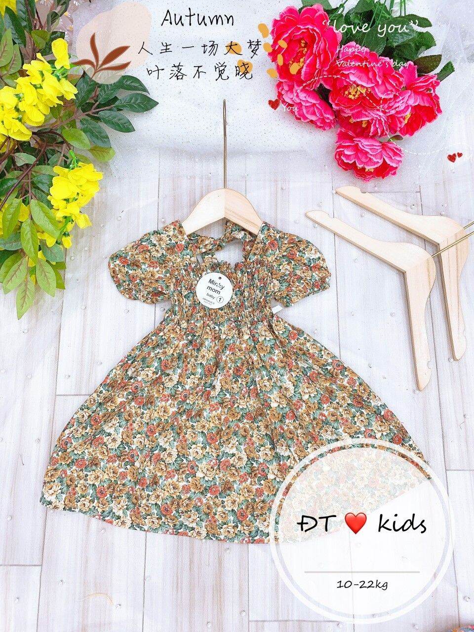 Váy bé gái hoa nhí size 8-21 kg