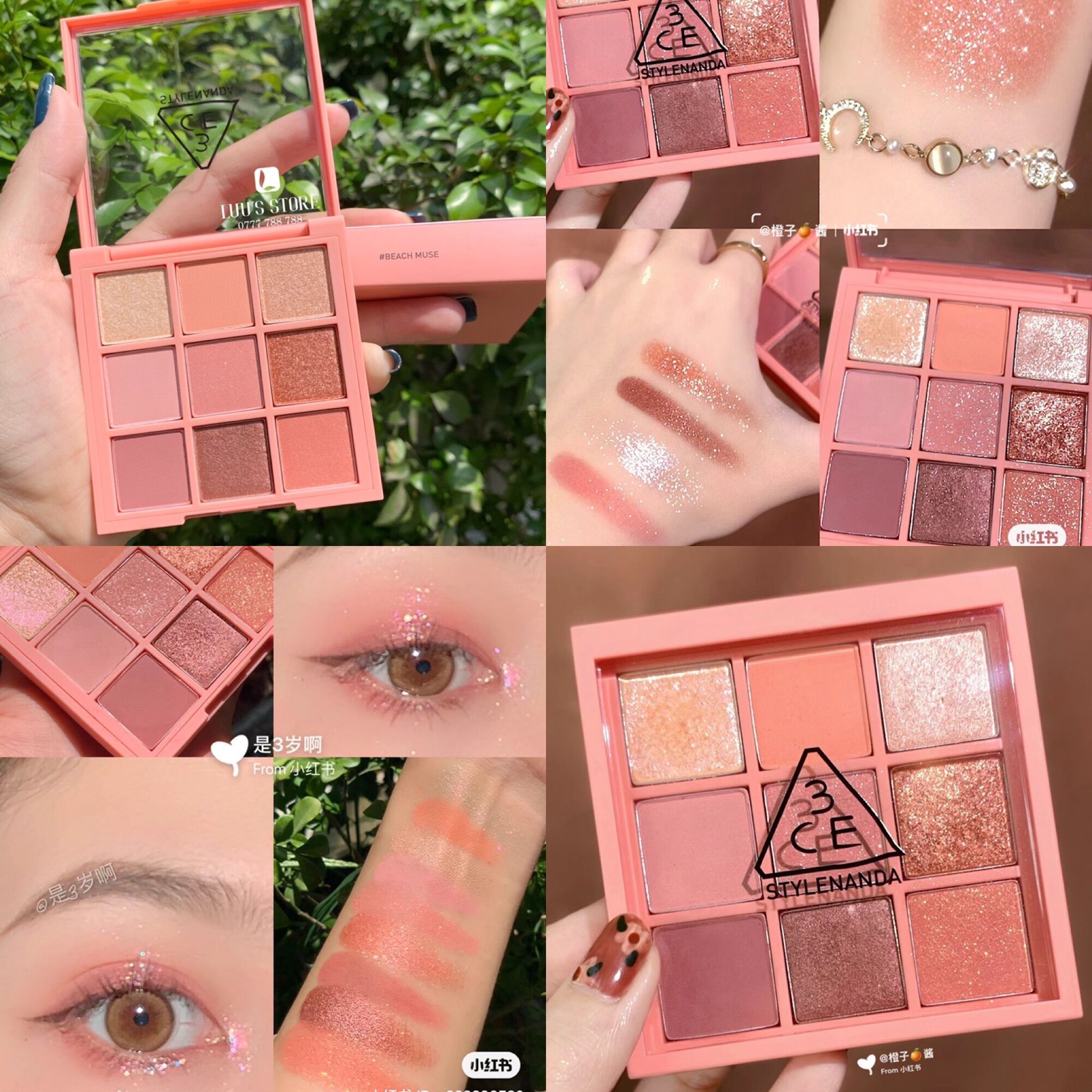 Bảng Mắt 3CE Beach Muse