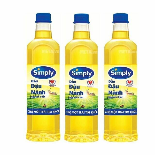 Combo 2 Dầu đậu lành simply 1lit