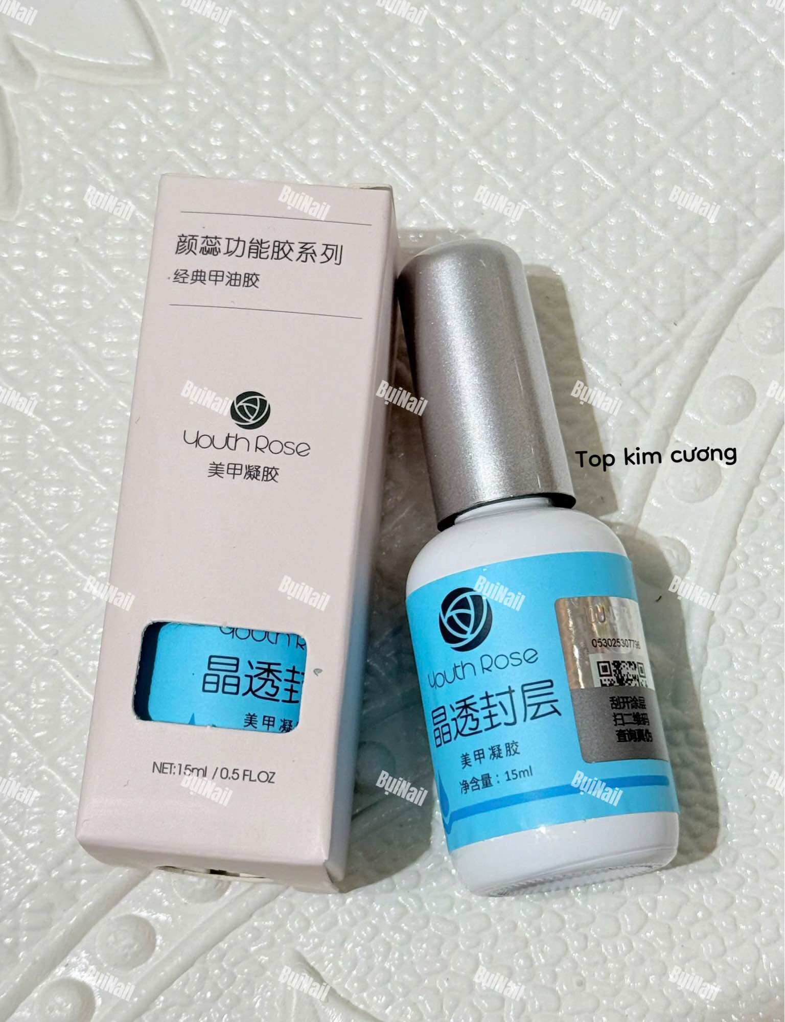 BASE- TOP- LỲ- CỨNG MÓNG - TOP KIM CƯƠNG HOA HỒNG 15ML FULL HỘP