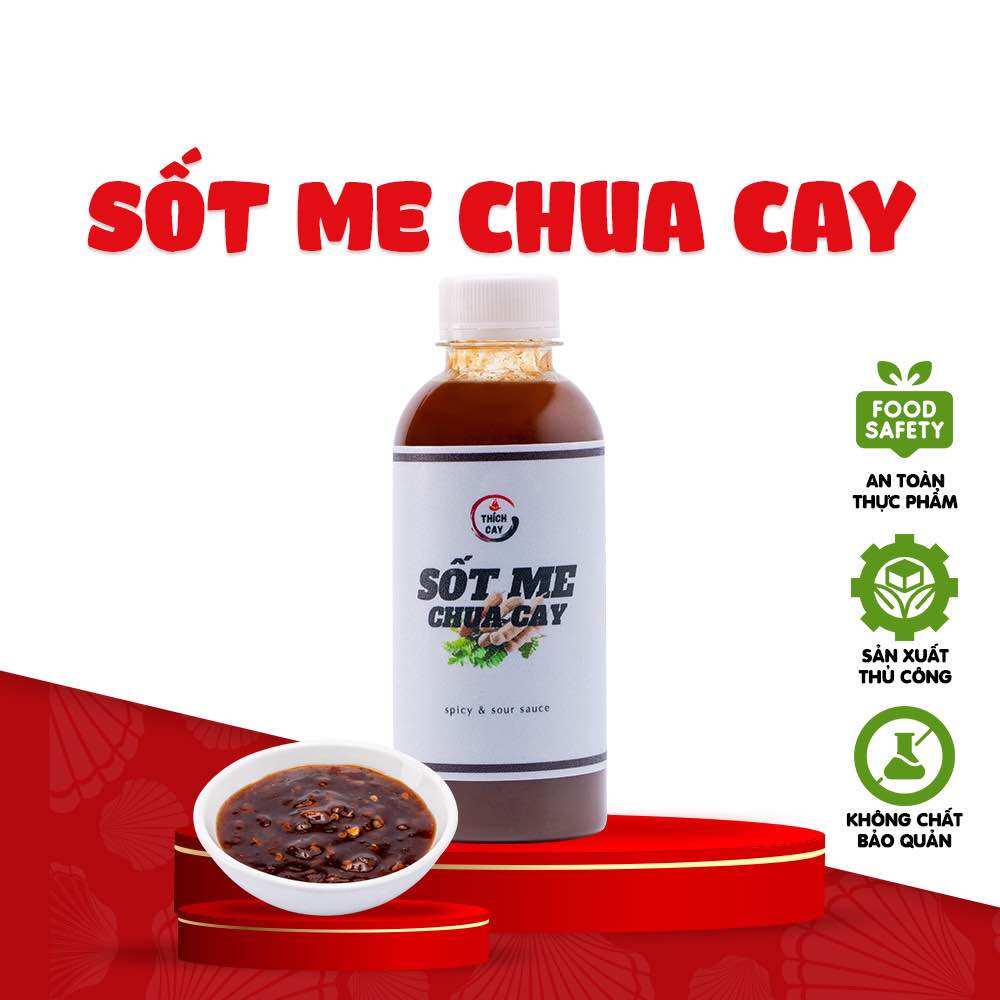 Sốt me chua cay Thích cay,xào cút lộn, ốc, hải sản,ướp gia vị tiện lợi hủ 250g