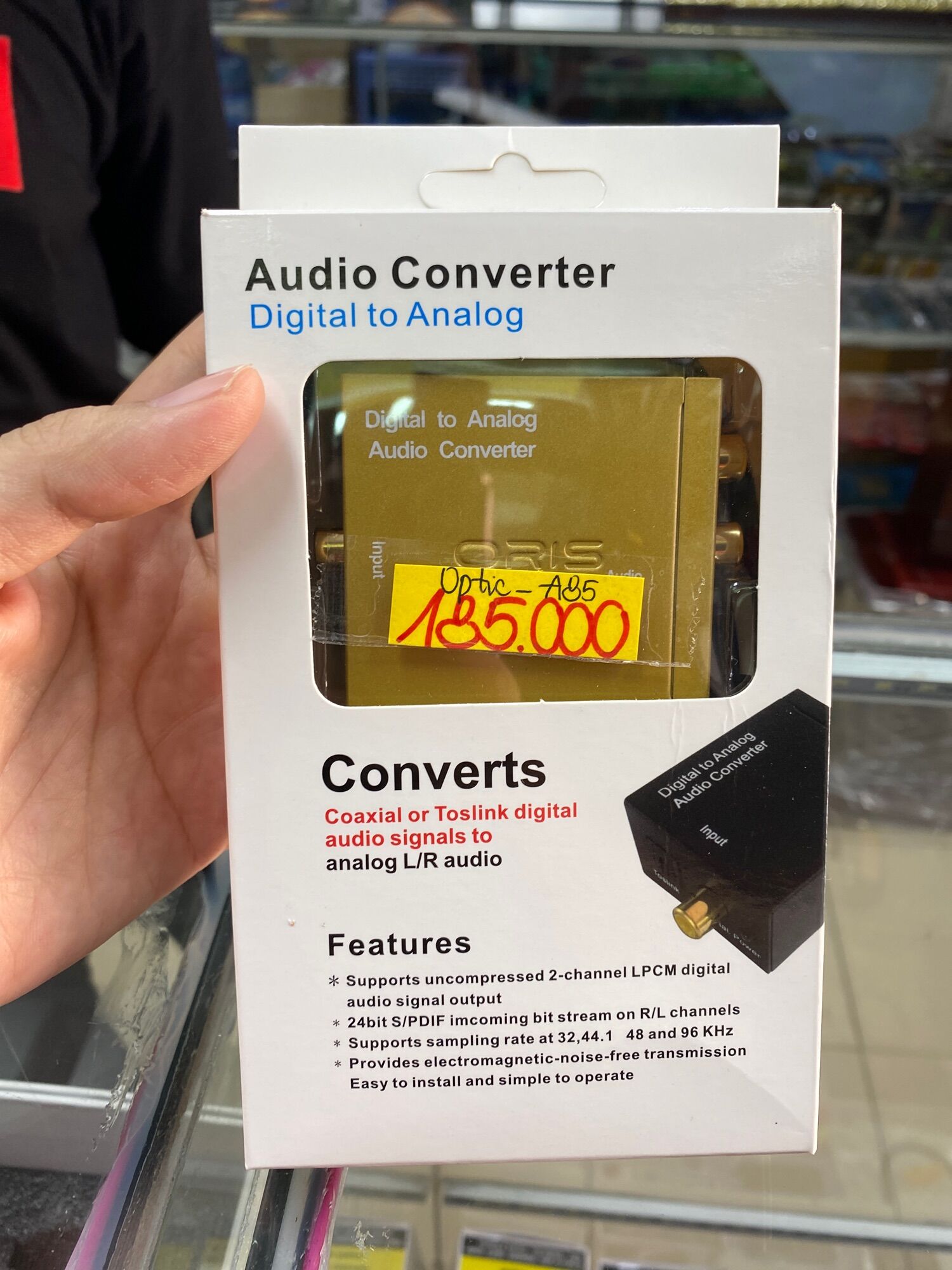 Bộ Chuyển Âm Thanh Từ Cổng Quang Optical Sang Cổng AV Trắng Đỏ (Digital to Analog Audio Converter)