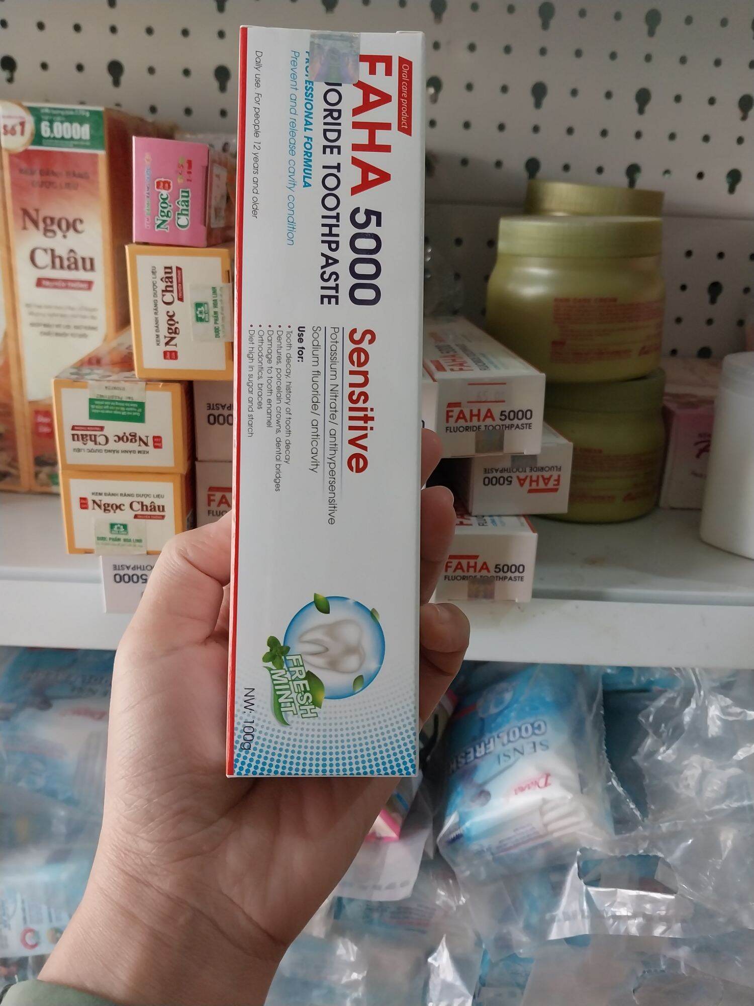 kem đánh răng giảm e buốt FAHA 5000