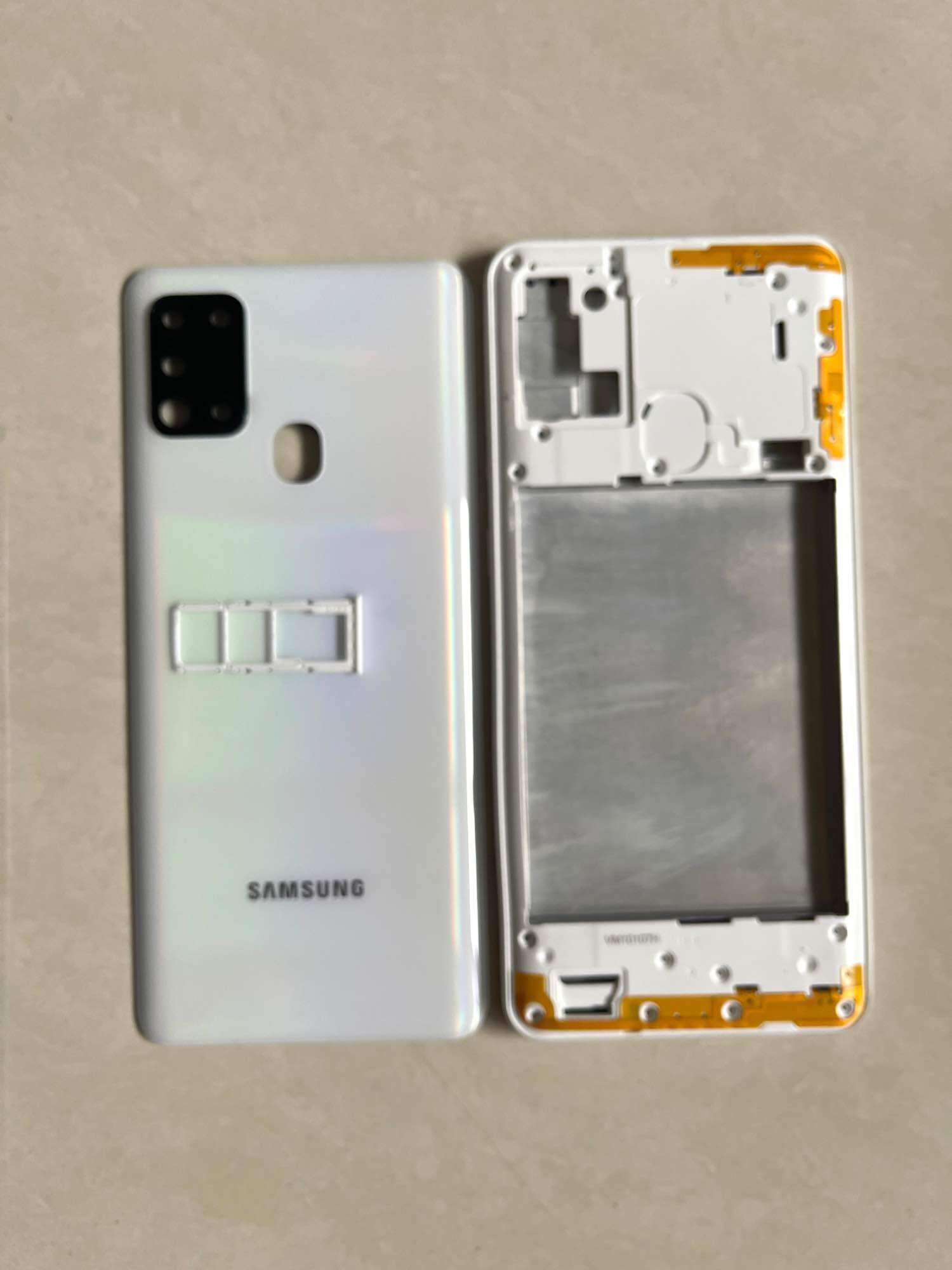 Vỏ bộ Samsung A21s kèm kính camera + khay sim
