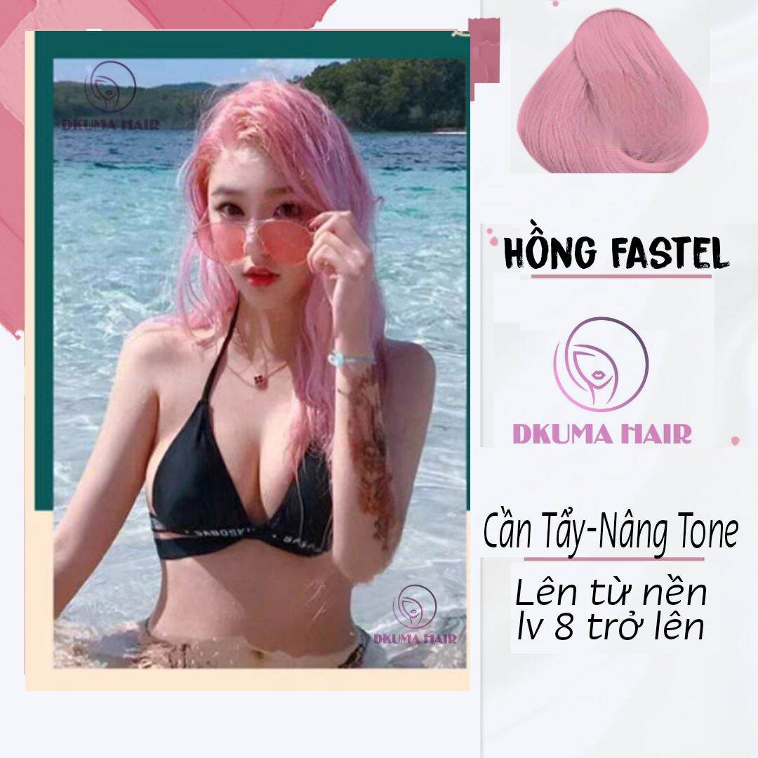 Màu Nhuộm Hồng Pastel Dkumahair