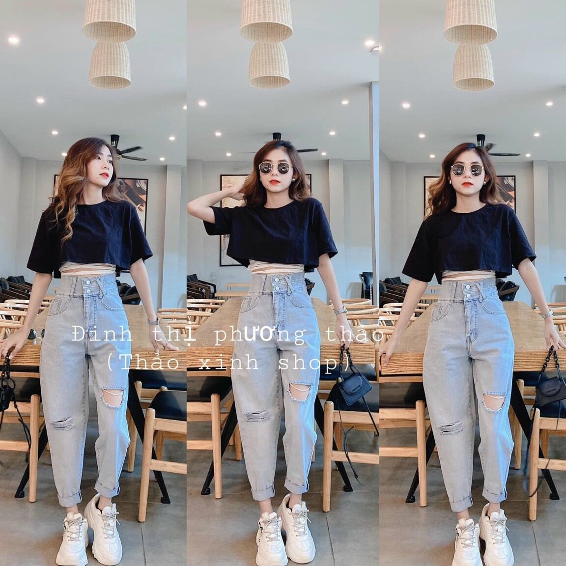 Áo Cặp Croptop Quấn Dây Eo Cá Tính