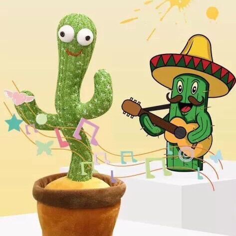 Cây xương rồng nhảy múa nhại tiếng biết hát 120 bài tiktot vui nhộn-quà tặng ý nghĩa trang trí