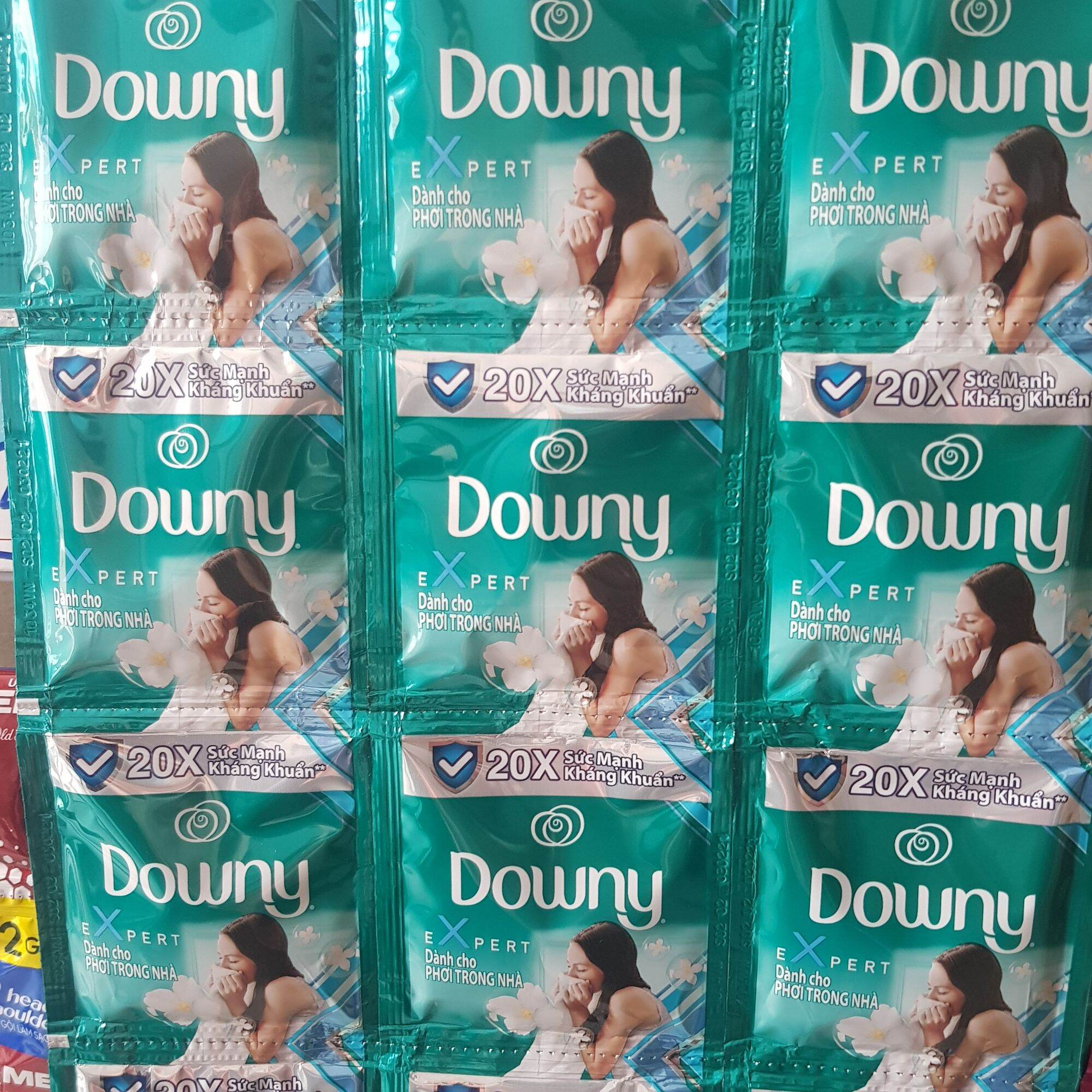 NƯỚC XẢ VẢI DOWNY PHƠI TRONG NHÀ DÂY 10 GÓI