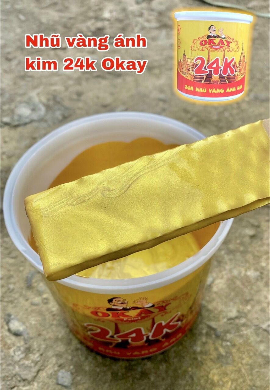 24K Metallic Gold Paint