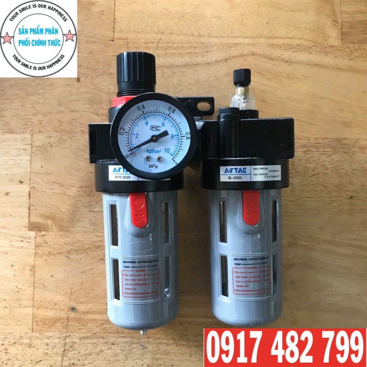 Dụng cụ lọc tách nước bình hơi máy nén khí