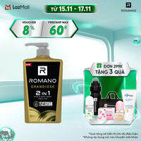 ROMANO TẮM & GỘI 2 TRONG 1 HƯƠNG NƯỚC HOA GRANDIOSE 650G